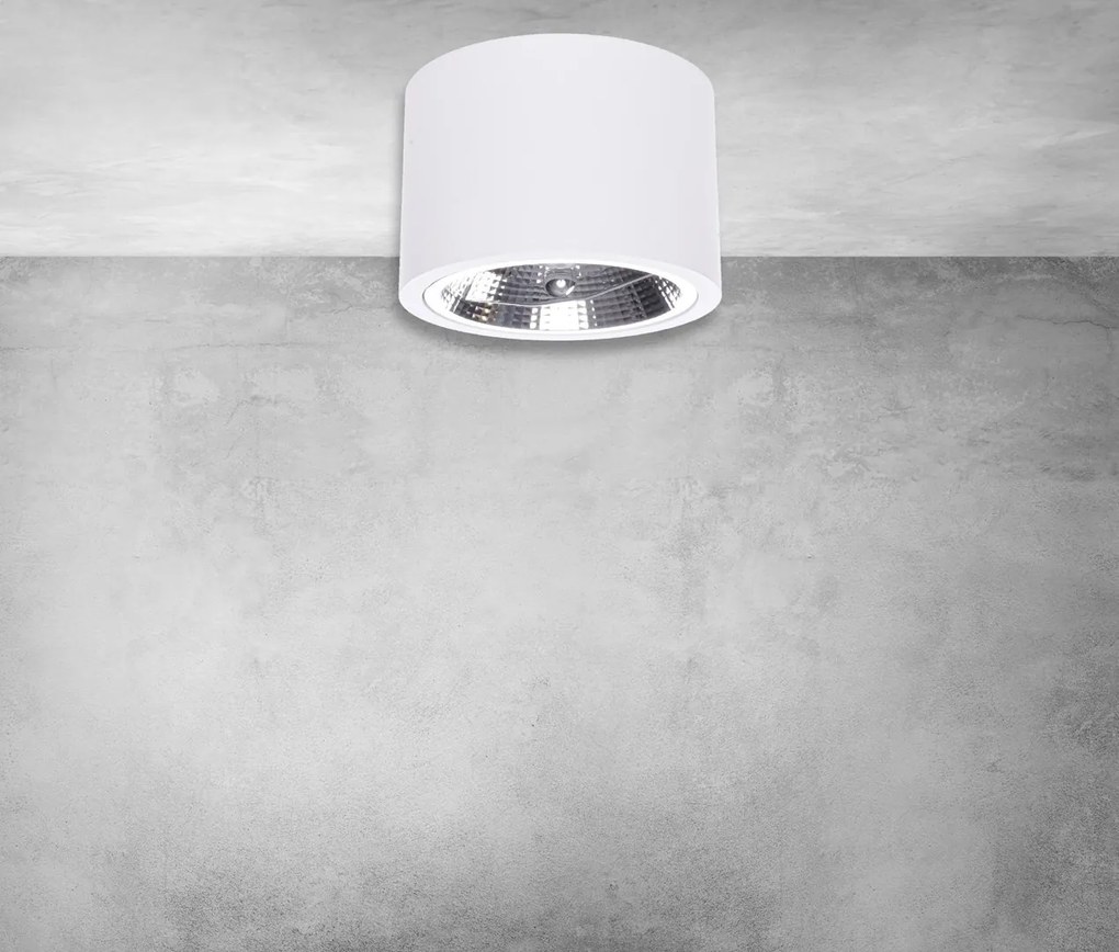 Spot aplicat design modern REDONDO alb