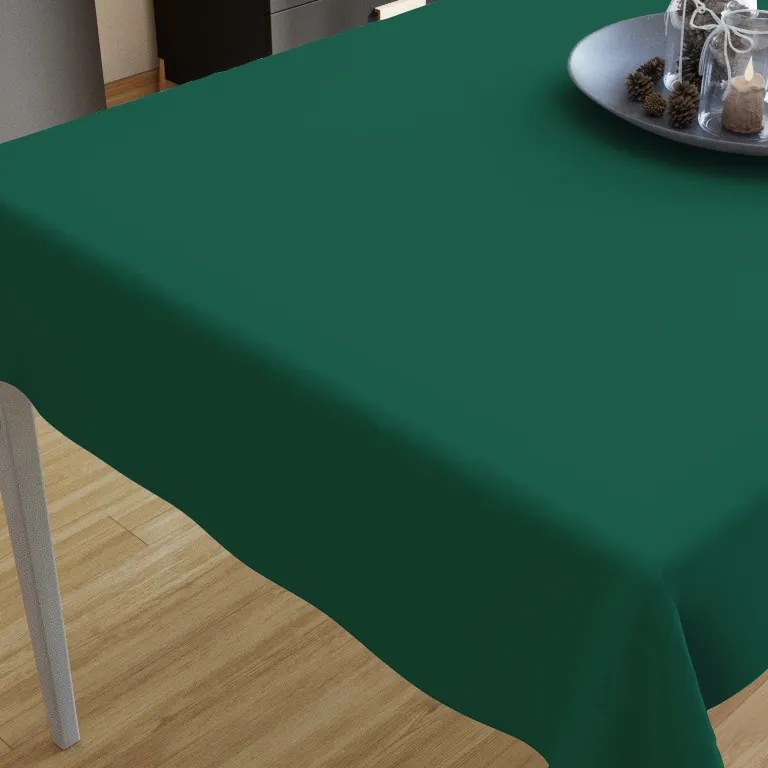 Goldea față de masă decorativă loneta - uni verde închis 35 x 45 cm