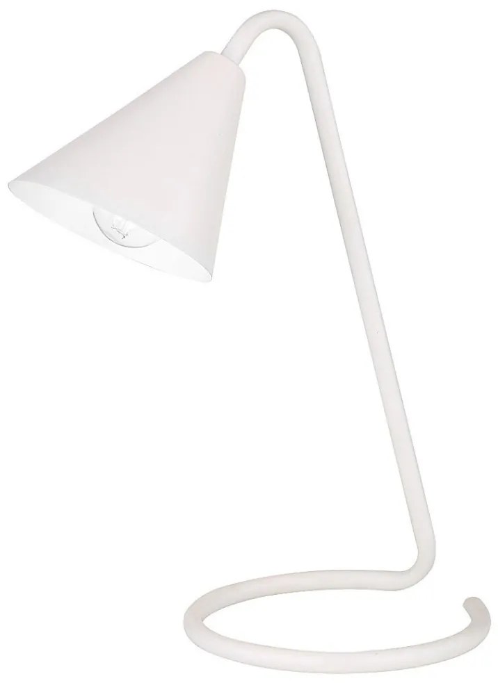 Veioza, lampa de masa design industrial Monty alb