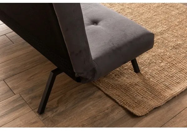 Canapea extensibilă BAKU, 2 locuri, gri