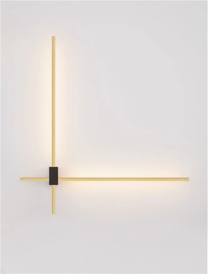 Aplica de perete liniara LED CCT PEAK auriu