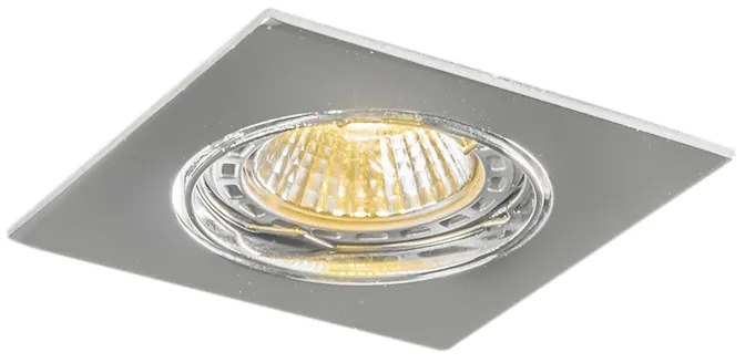 Spot modern incastrat crom inclinabil set de 10 - Edu