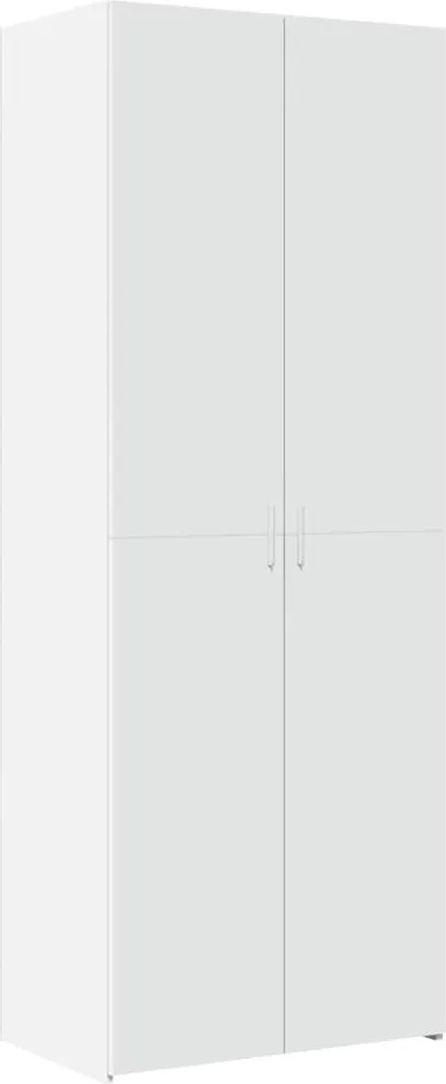 vidaXL Dulap înalt, alb, 70x42,5x185 cm, lemn prelucrat