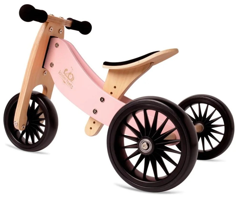 Tricicleta roz fara pedale transformabila Tiny Tot Plus, +18 luni - Kinderfeets