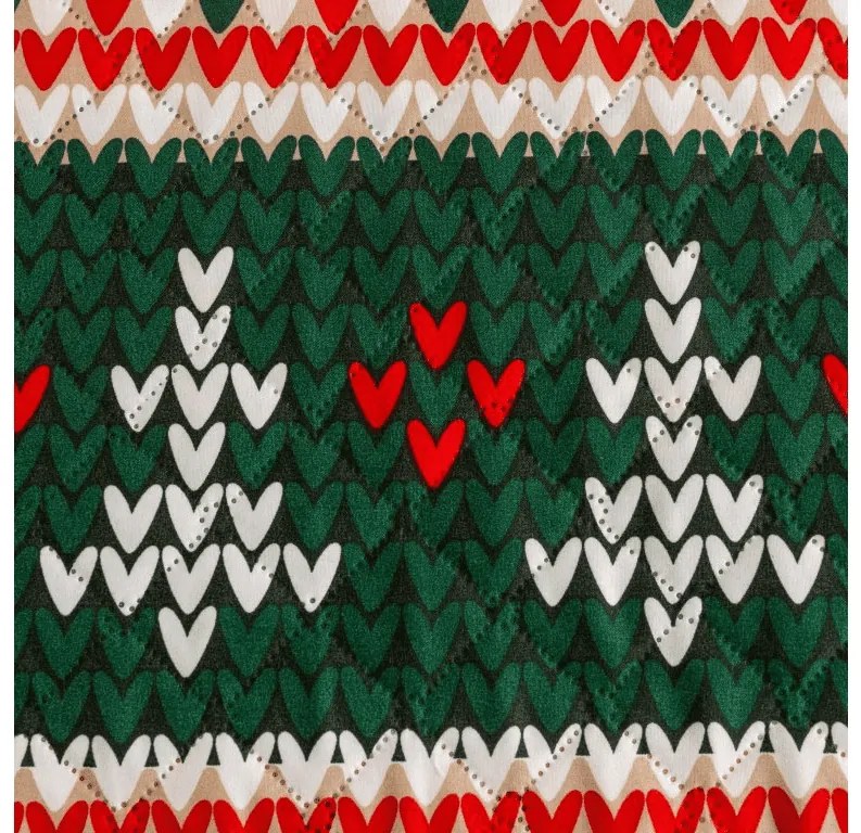 Cuvertura de pat cu model FROSTED CHRISTMAS, colorat Dimensiune: 170 x 210 cm