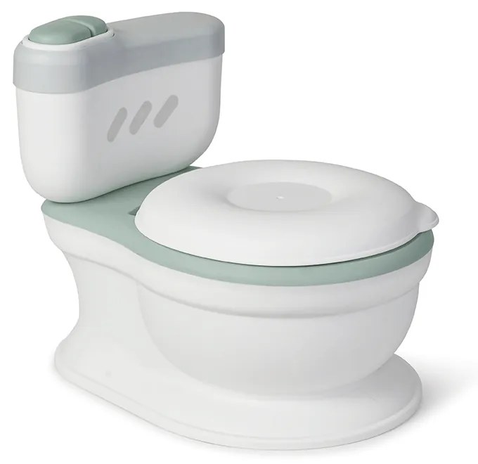 Olita de tip WC, muzicala, alb si mint
