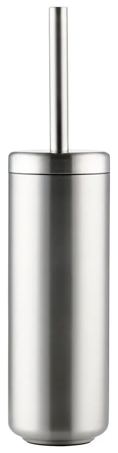 Perie de WC argintiu-mat din oțel inoxidabil Ume – Zone