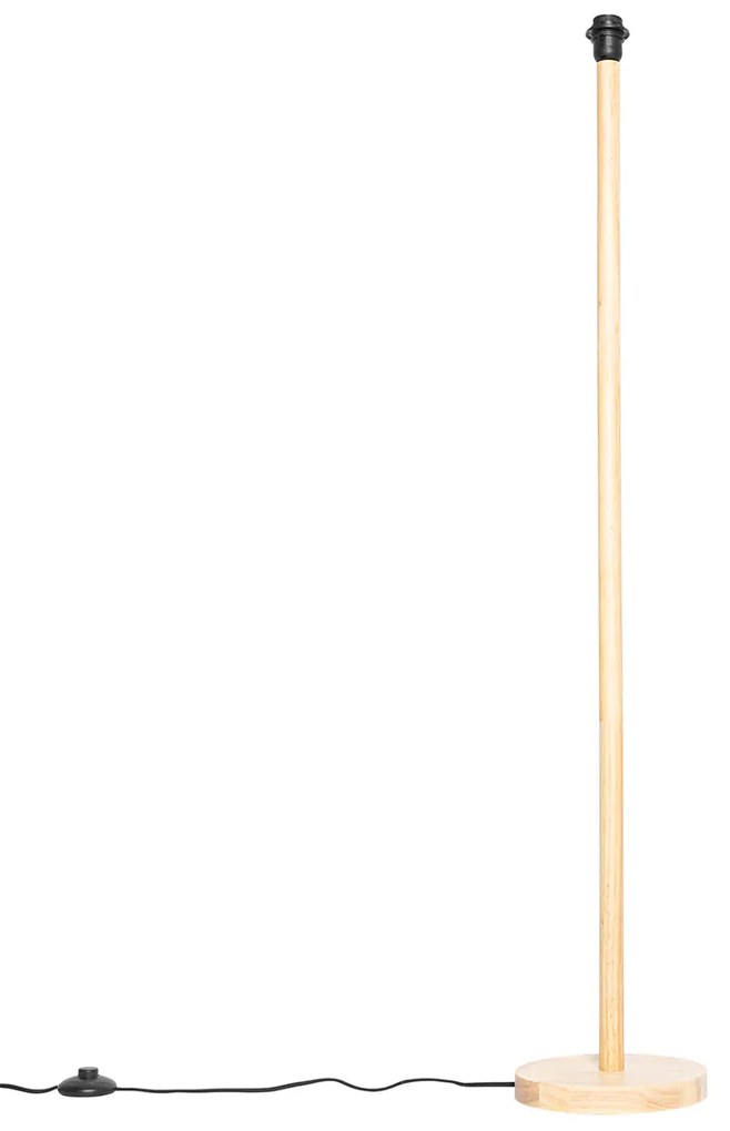 Lampă de podea rustică din lemn fără abajur - Mels