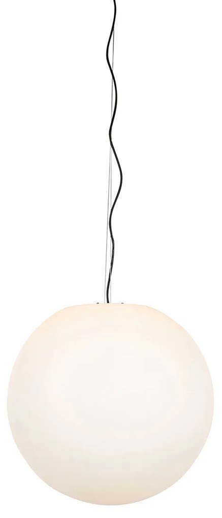 Lampă modernă suspendată pentru exterior albă 56 cm IP65 - Nura