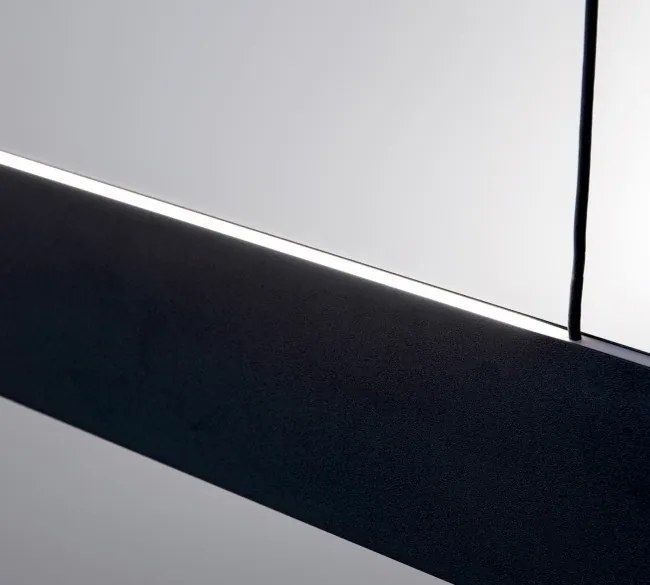 Lustra LED suspendata moderna Up & Down GIDEON negru