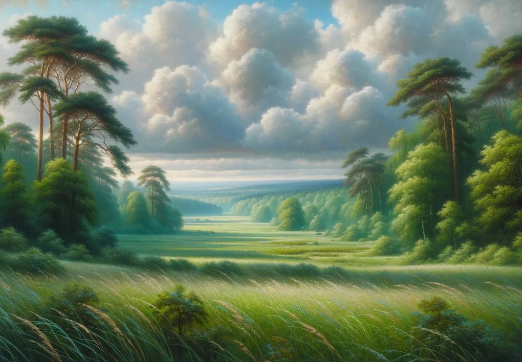 Fototapet - Peisaj verde (147x102 cm)