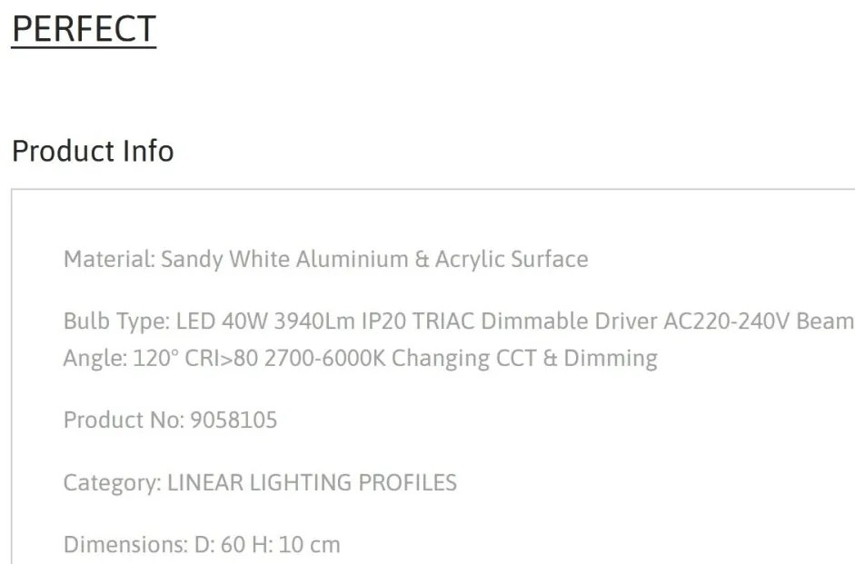 Plafoniera LED moderna design slim PERFECT 60cm alba CCT Dimmable
