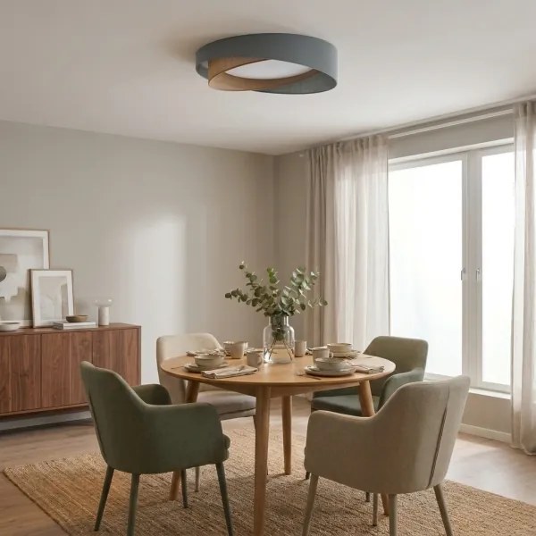 BRILAGI-LED Plafonieră VELVET TWIST LED/24W/230V 4000K diam. 55 cm verde/bej.