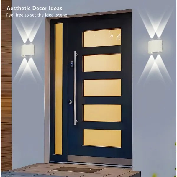 Brilagi - Aplica LED de exterior FLAREBOX, 4W, 230V, albă, IP65