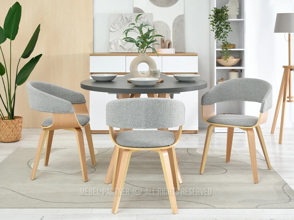 Scaun Renzo (gri + stejar). Promo -27%. 1111262