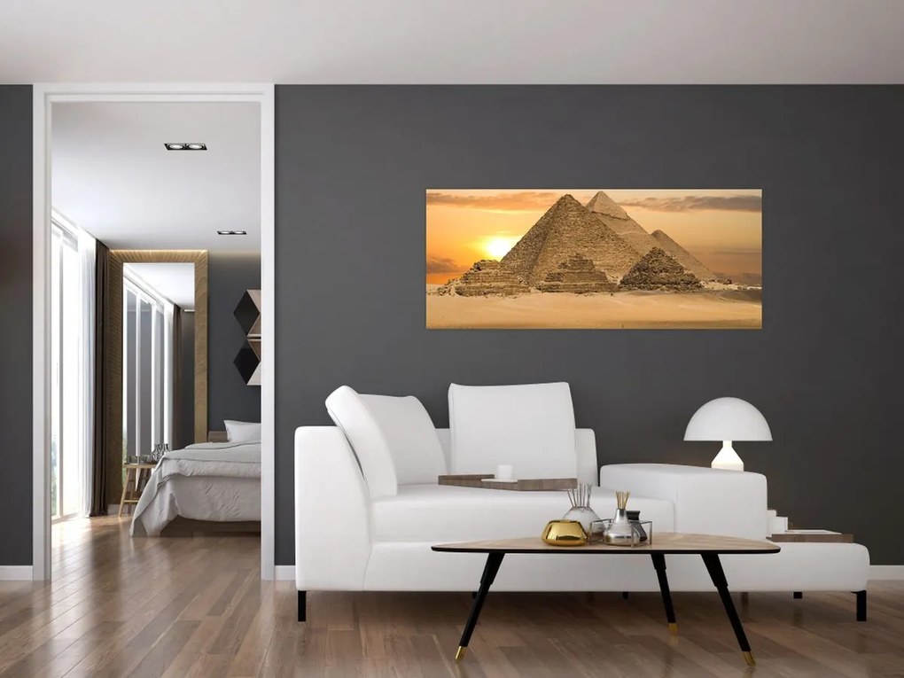 Tablou - Piramidele (120x50 cm)