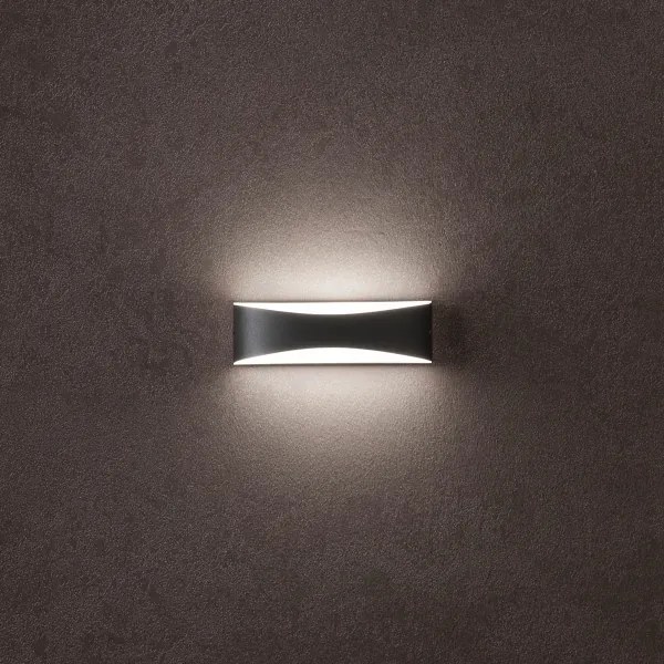 Redo 90126 - Aplică LED de perete pentru exterior AXEL, 7W, 230V, 3000K, IP65, antracit