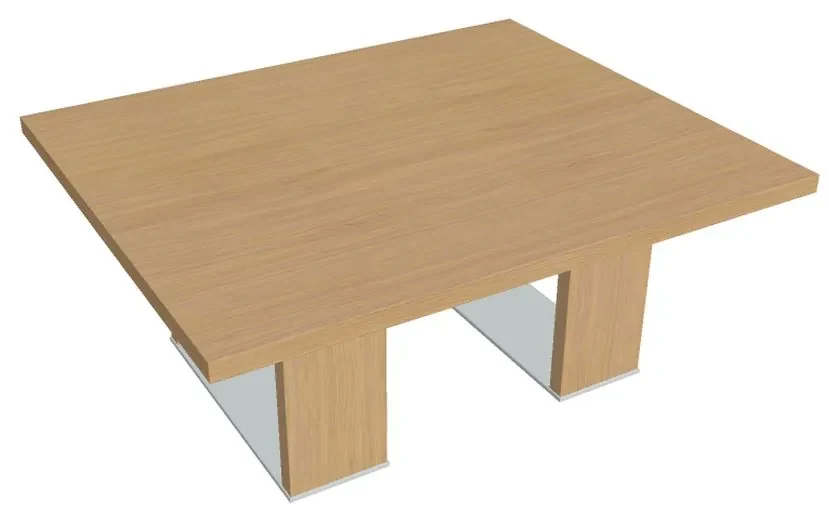 Măsuță de cafea Verno+ 120 x 100 cm, stejar deschis