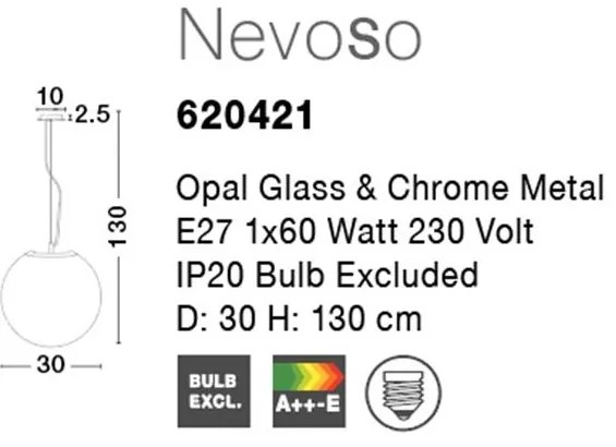 Lustra / Pendul design modern Ã˜30cm Nevoso NVL-620421