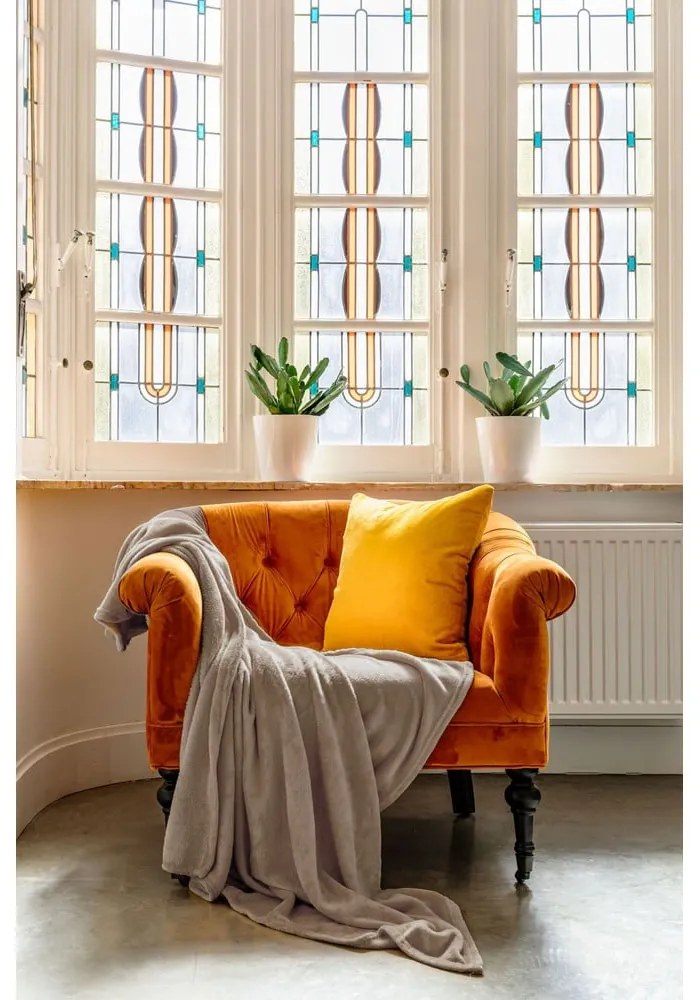 Pătură din micropluș Tiseco Home Studio, 130 x 160 cm, maro