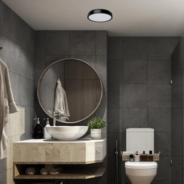 Plafonieră LED pentru baie Rabalux 71252 SAMIRA LED/18W/230V IP44 negru