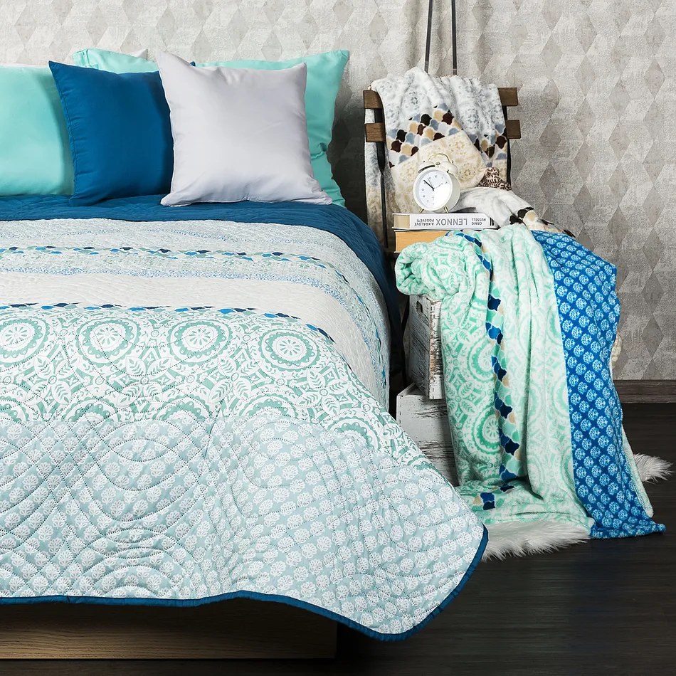 Faţă de pernă 4Home, gri-albastru, 2x 40 x 40 cm, 40 x 40 cm