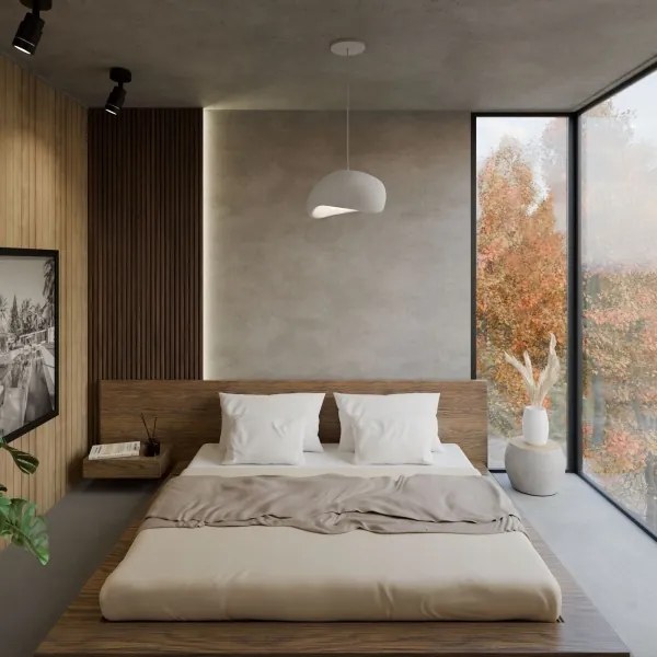 Brilagi - Pendul WABI SABI pe cablu, 1xE27/40W/230V, alb