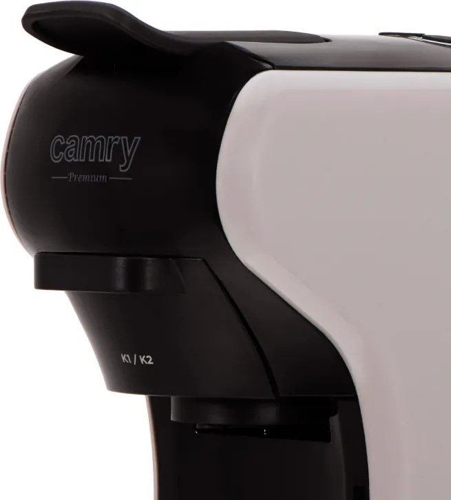 Espressor pentru cafea macinata si capsule 9in1 Camry CR 4414, 3000 W, 19 bar, Bej/Negru