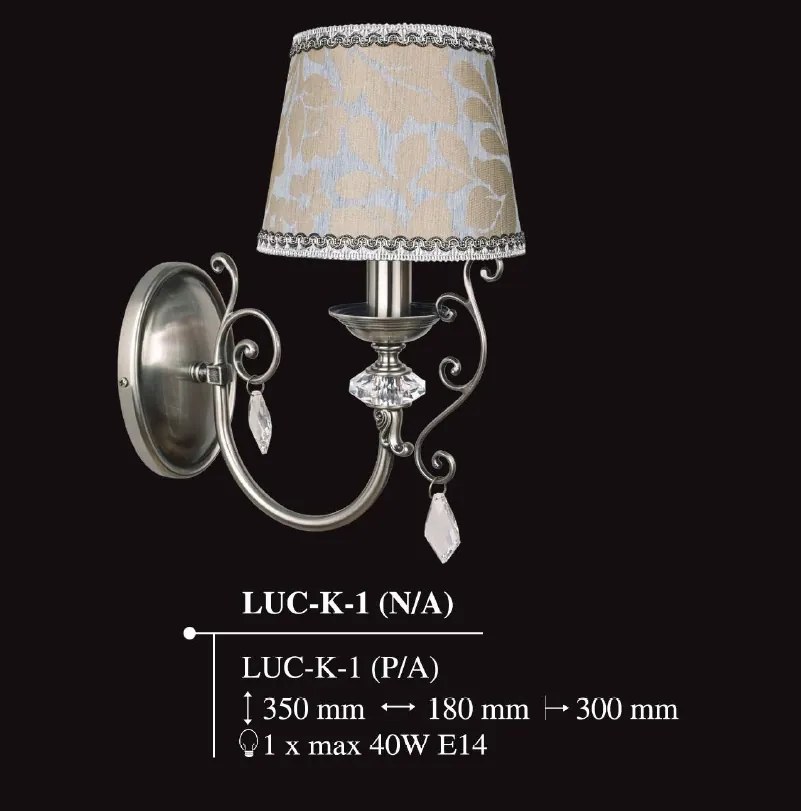 Aplica design clasic realizata manual, Cristal Scholer Luca