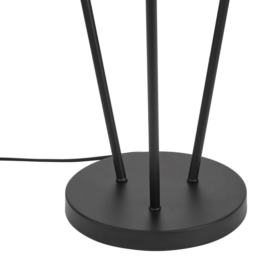 Lampă de podea modernă neagră cu 3 lumini GU10 35mm - Thomas