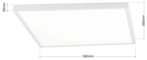 Orion - Plafonieră LED dimabilă DISC LED/46W/230V 2700/3000/4000K 59x59 cm alb
