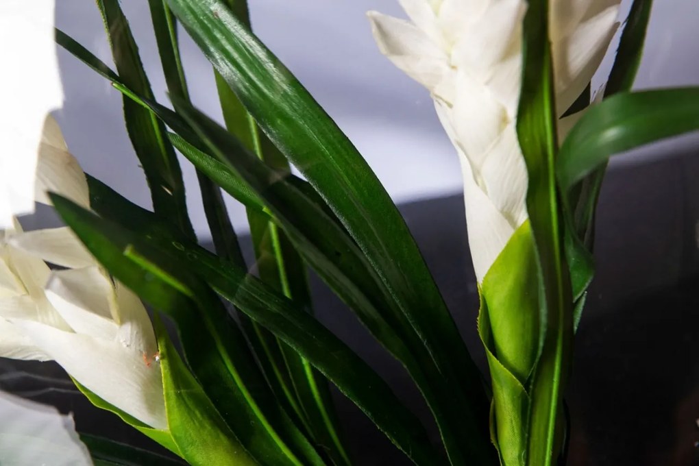 Aranjament floral mediu design LUX OVAL BROMELIA