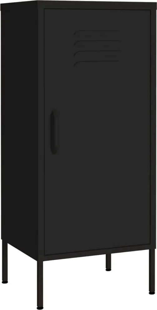 vidaXL Dulap de depozitare, negru, 42,5x35x101,5 cm, oțel