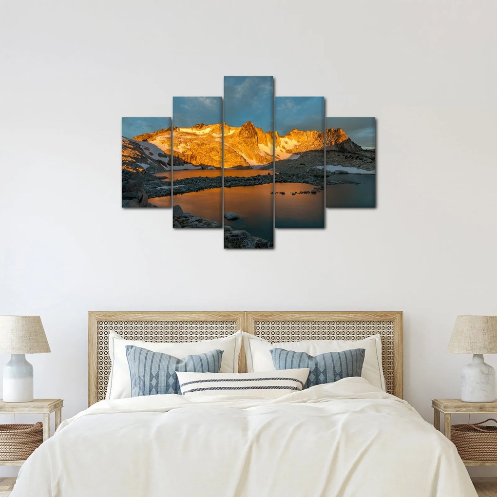 Tablou cu peisaj montan (150x105 cm)