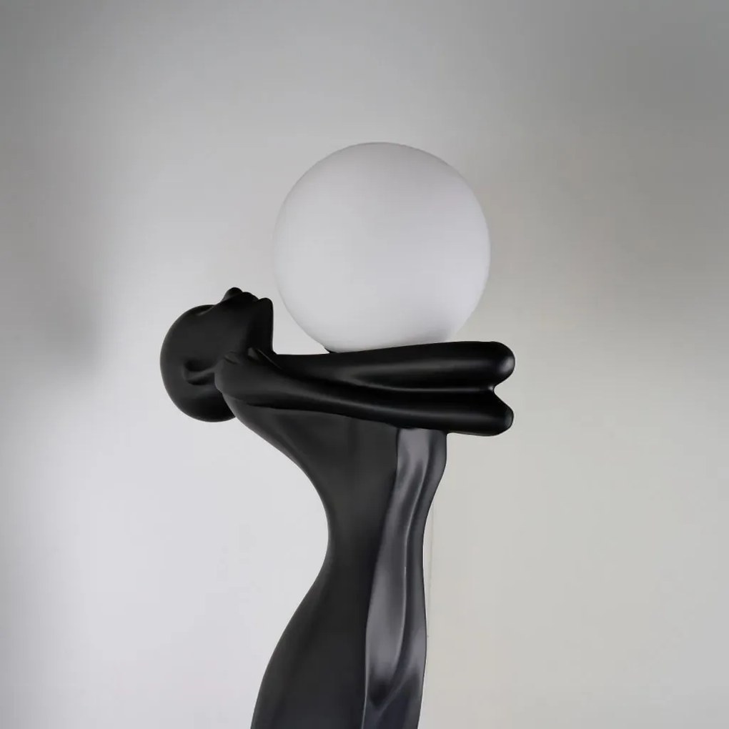 Figurina design decorativ cu iluminat HESTIA BLACK