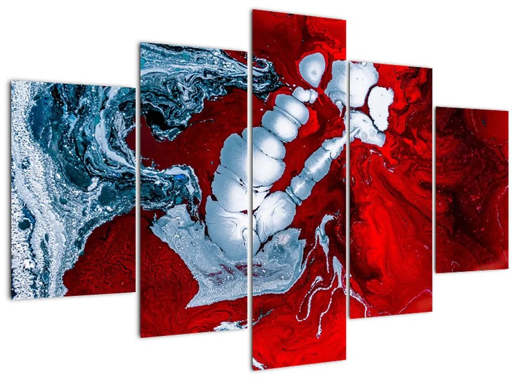 Tablou cu pete abstarcte (150x105 cm)