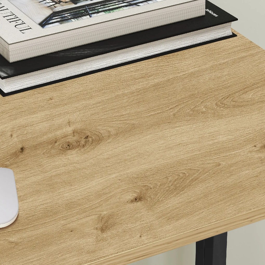 Masă de scris ZARIMO pliabilă 80x40 cm, stejar artisan