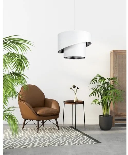 Lustră pe cablu LORI 1×E27/60W/230V albă