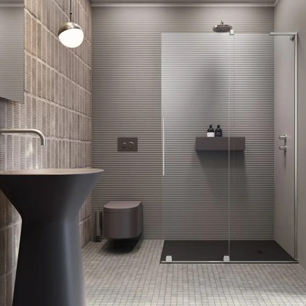 Paravan de dus tip Walk-in Radaway Furo SL crom-transparent 100 cm sticla securizata 8 mm dreapta