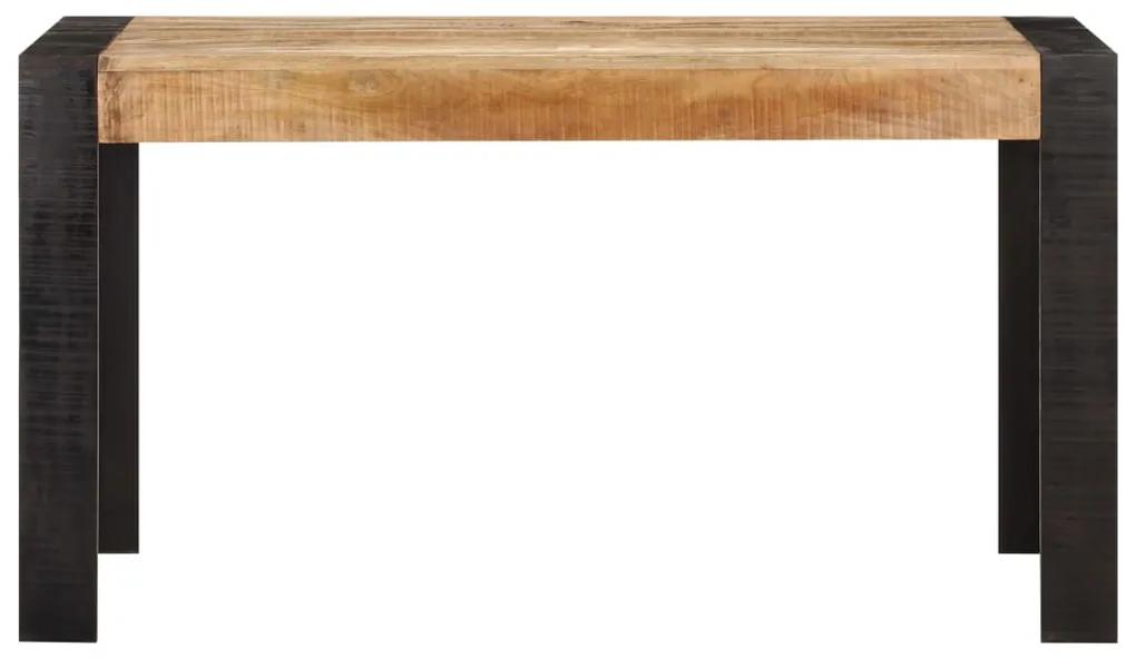 Masa de bucatarie, 140x70x76 cm, lemn masiv de mango nefinisat Maro deschis, 140 x 70 x 76 cm, 1