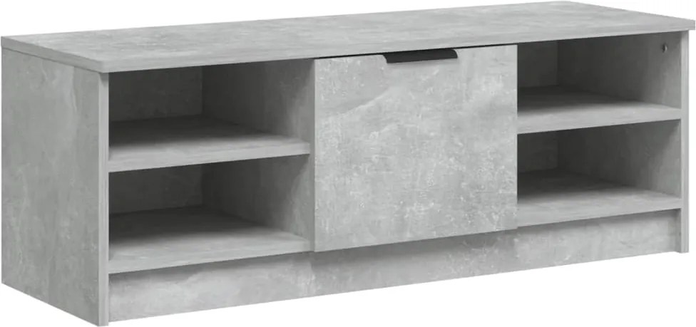 vidaXL Comodă TV, gri beton, 102x35,5x36,5 cm, lemn compozit