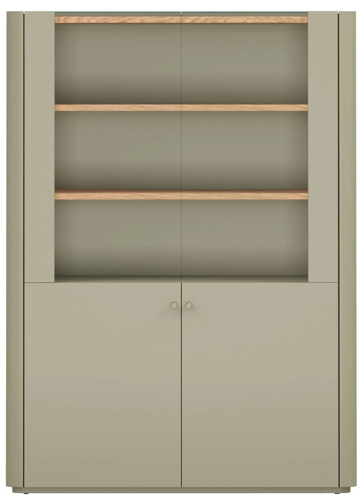 Vitrină cu două uși Elivo 100 cm - eucalipt / stejar baltic dune