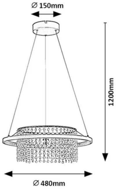 Lustra LED suspendata design elegant Maribell