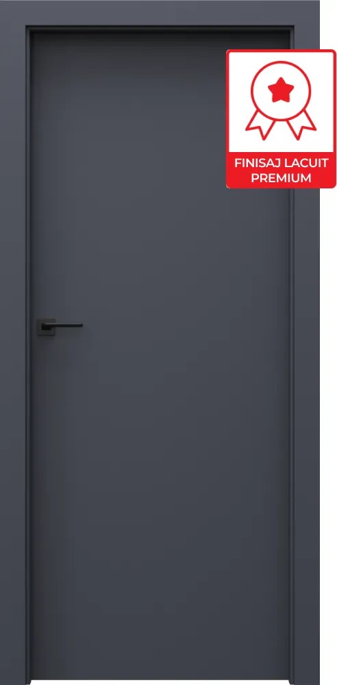 Usa de interior PORTA UNI COLOR MODERN cu toc reglabil - Model 1.1 140-180 mm, Antracit Mat