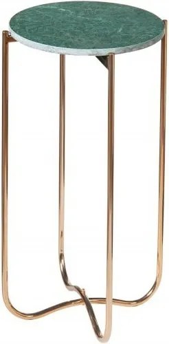 Masuta laterala Noble marmura verde, auriu