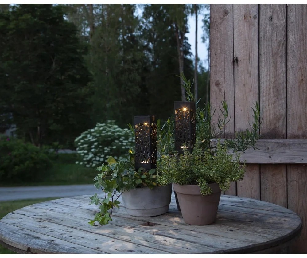 Set de 2 lumini solare cu LED-uri pentru exterior Star Trading Izola, înălțime 18 cm