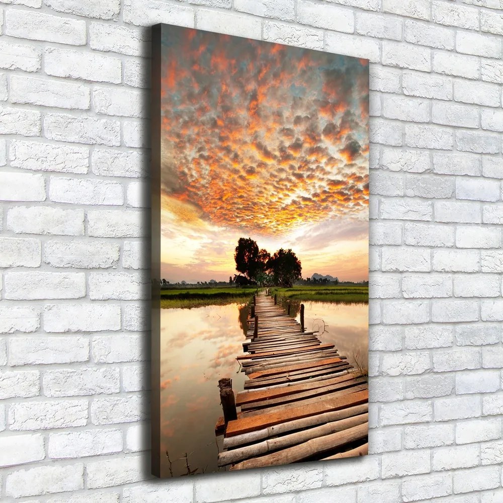 Print pe canvas Pod de lemn