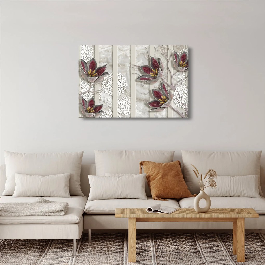 Tablou - Flori decorative (90x60 cm)