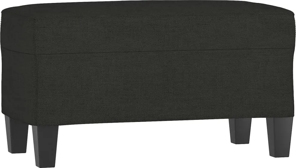 vidaXL Bancă, negru, 70x35x41 cm, textil