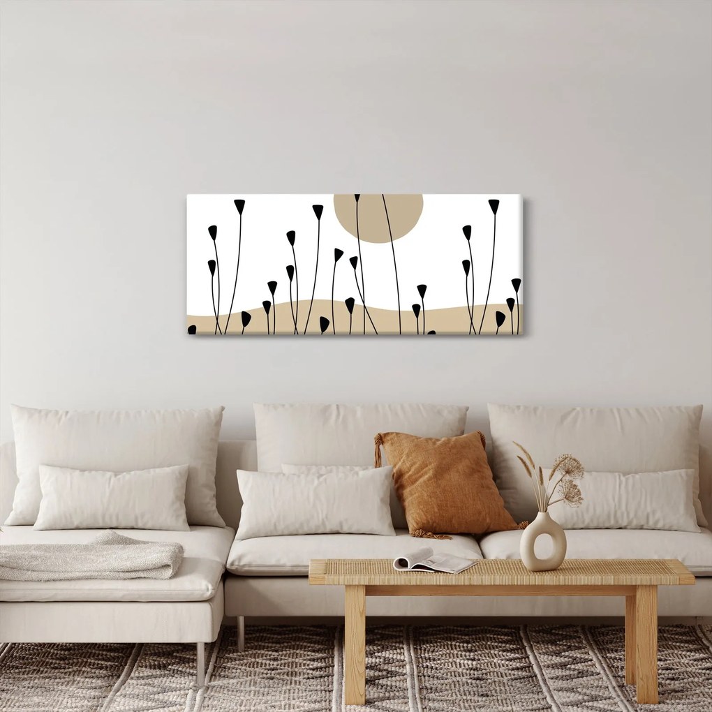 Tablou - Pajiște grafică N⁰2 (120x50 cm)